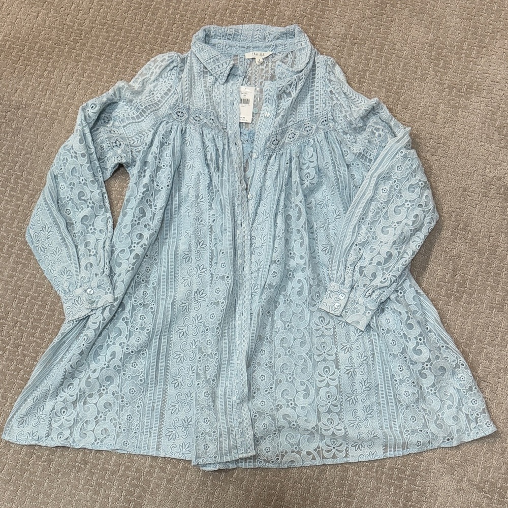 Oli & Hali Light Blue Lace Dress